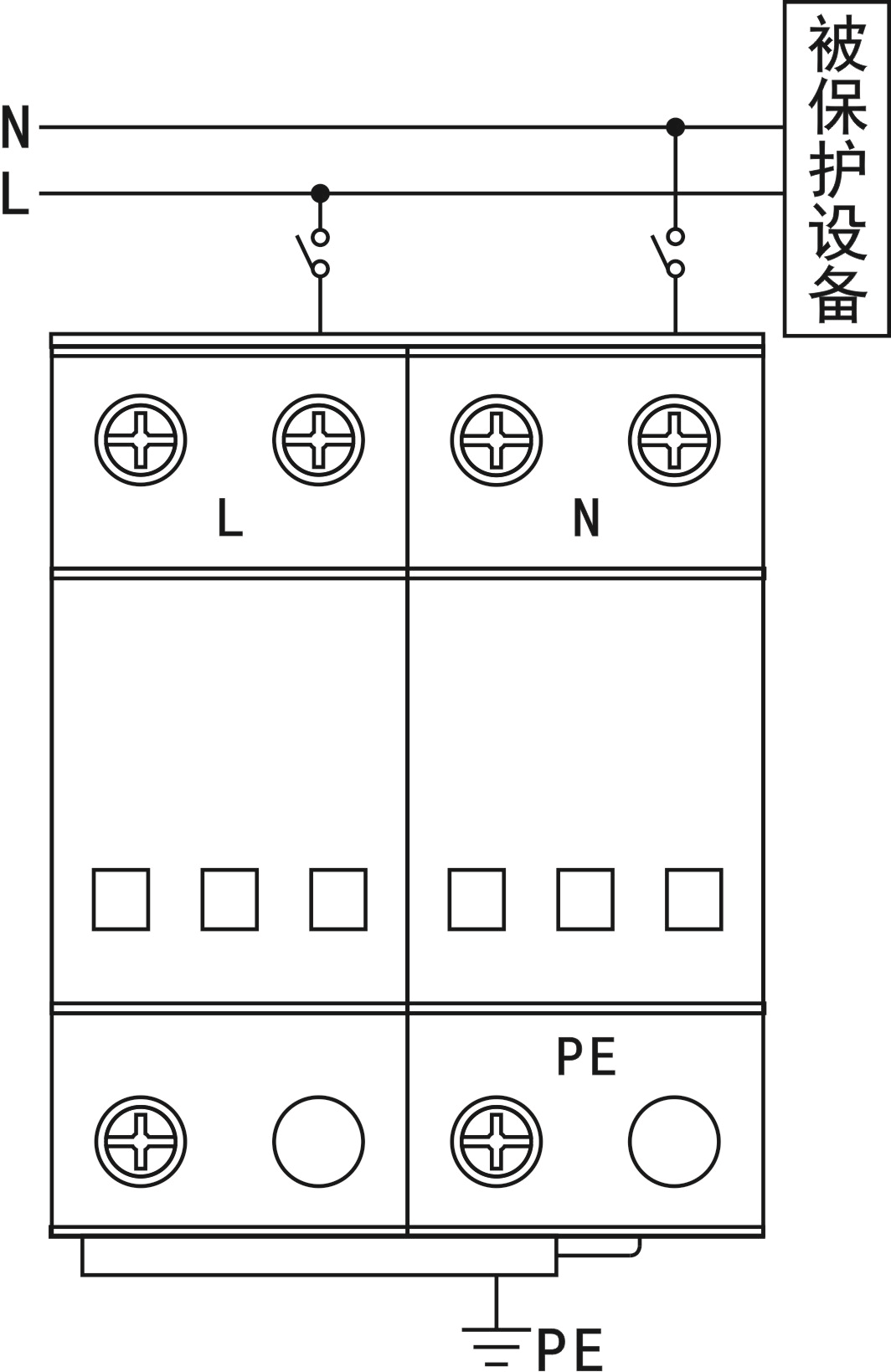 多脉冲电源防雷模块220V 20KA 40KA